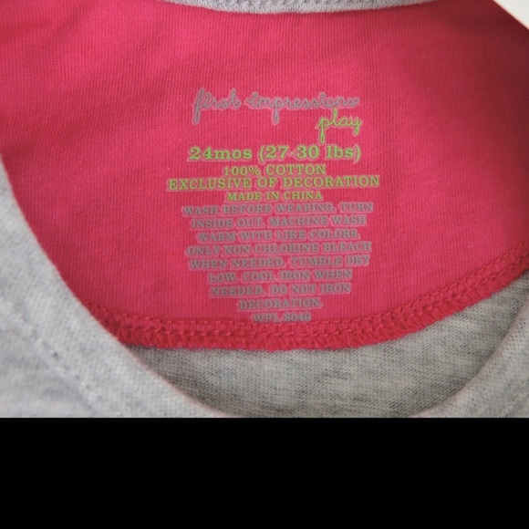 First Impressions Play Shirt Bear 24M - Picture 4 of 5